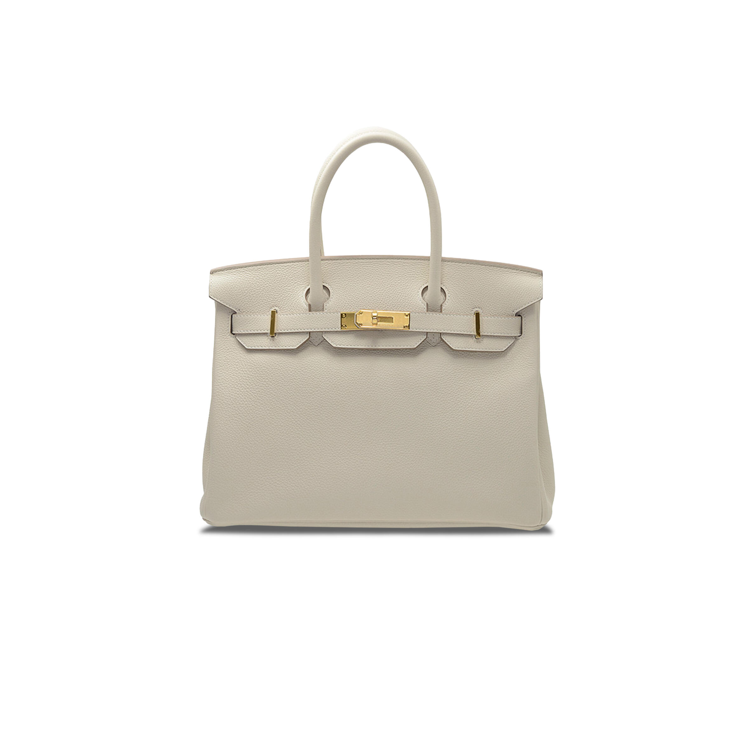 H**me5 BIRKIN 40 TOGO LEATHER MILKSHAKE WHITE GOLD BUCKLE H028352CK7V (40*30*21cm) Master Quality